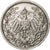 GERMANIA - IMPERO, 1/2 Mark, 1917, Berlin, Argento, BB, KM:17