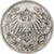 Moneta, NIEMCY - IMPERIUM, 1/2 Mark, 1918, Munich, EF(40-45), Srebro, KM:17