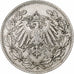 Coin, GERMANY - EMPIRE, 1/2 Mark, 1918, Munich, EF(40-45), Silver, KM:17