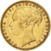 Gran Bretaña, Victoria, Sovereign, 1874, Melbourne, Oro, MBC, KM:752