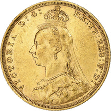 Great Britain, Victoria, Sovereign, 1892, Souverain, Gold, AU(50-53), KM:767