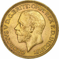 Zuid Afrika, George V, Sovereign, 1929, Goud, ZF, KM:A22