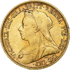 Australia, Victoria, Sovereign, 1896, Melbourne, Oro, SPL-, KM:13