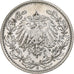 ALEMANHA - IMPÉRIO, 1/2 Mark, 1905, Muldenhütten, Prata, AU(55-58), KM:17