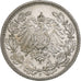 ALEMANHA - IMPÉRIO, 1/2 Mark, 1905, Stuttgart, Prata, AU(50-53), KM:17