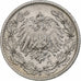 Alemanha, Empire., 1/2 Mark, 1905, Hambourg, Prata, VF(30-35), KM:17