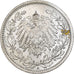 ALEMANIA - IMPERIO, 1/2 Mark, 1915, Berlin, Plata, EBC+, KM:17