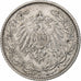 Moeda, ALEMANHA - IMPÉRIO, 1/2 Mark, 1906, Hambourg, EF(40-45), Prata, KM:17