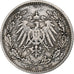 ALEMANHA - IMPÉRIO, 1/2 Mark, 1906, Munich, Prata, VF(30-35), KM:17