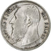 Belgique, Leopold II, 1 Frank, 1909, Argent, TTB, KM:59