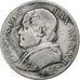 Moneda, Estados italianos, PAPAL STATES, Pius IX, Lira, 1868, Roma, BC+, Plata