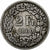 Münze, Schweiz, 2 Francs, 1860, Bern, S+, Silber, KM:10a