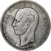 Grécia, George I, 5 Drachmai, 1876, Paris, Prata, VF(30-35), KM:46