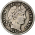 United States, Dime, Barber Dime, 1912, U.S. Mint, Silver, EF(40-45), KM:113