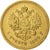 Rússia, Alexander III, 5 Roubles, 1889, Saint Petersburg, Dourado, AU(50-53)