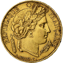 France, 20 Francs, Cérès, 1850, Paris, Gold, EF(40-45), Gadoury:1059, KM:762