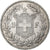 Suiza, 5 Francs, 1891, Bern, Plata, BC+, KM:34