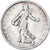 Francia, Semeuse, Franc, 1909, Paris, MB+, Argento, KM:844.1, Gadoury:467, Le