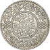 Marokko, Yusuf, Rial, 10 Dirhams, 1912/AH1331, bi-Bariz, Zilver, FR+, KM:33