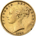 GREAT BRITAIN, Sovereign, 1853, KM #736.1, EF(40-45), Gold, 7.92