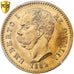 Itália, Umberto I, 20 Lire, 1882, Rome, Dourado, PCGS, MS64+, KM:21