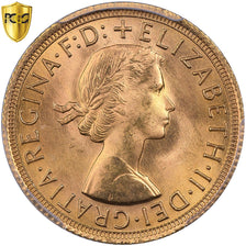 Grande-Bretagne, Elizabeth II, Sovereign, 1965, Or, PCGS, MS65, KM:908