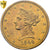 Stati Uniti, $10, Eagle, Coronet Head, 1844, New Orleans, Oro, AU58, KM:66.2