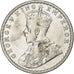 INDIA-BRITISH, George V, Rupee, 1918, Calcutta, Silver, AU(50-53), KM:524