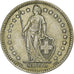 Svizzera, 2 Francs, 1958, Bern, Argento, SPL-, KM:21