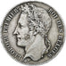 Bélgica, Leopold I, 5 Francs, 5 Frank, 1848, Plata, MBC, KM:3.2