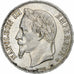 França, Napoleon III, 5 Francs, 1869, Strasbourg, Prata, AU(50-53)