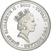 Tuvalu, Elizabeth II, 2 Dollars, 2010, Srebro, MS(65-70), KM:244