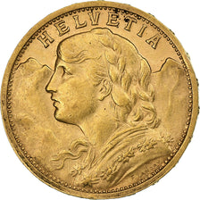 Switzerland, 20 Francs, 1899, Bern, Gold, MS(63), KM:35.1