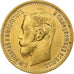 Russia, Nicholas II, 5 Roubles, 1902, St. Petersburg, Gold, MS(63), KM:62