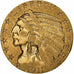 Verenigde Staten, $5, Half Eagle, Indian Head, 1911, Philadelphia, Goud, ZF