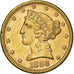 Stati Uniti, $5, Half Eagle, Coronet Head, 1886, Philadelphia, Oro, SPL, KM:101