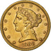 Verenigde Staten, $5, Half Eagle, Coronet Head, 1900, San Francisco, Goud, PR