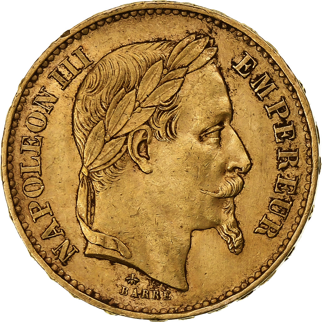 France Napoleon III 20 Francs Napoléon III 1870 Paris Gold AU(50-53 ...