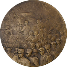 Francia, medaglia, Pour La France, 1918, Bronzo, Legastelois, BB+