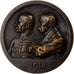 France, Medal, Hommage de la Patrie à Clémenceau et Foch, 1918, Bronze