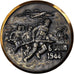 France, Médaille, Débarquement de Normandie, 1944, Bronze argenté, SUP
