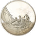 Francja, medal, Peinture, La Brise se Lève, Winslow Homer, Srebro, MS(63)
