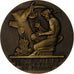 France, Medal, Électricité de France et gaz de France, Bronze, Dropsy, MS(63)