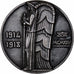 France, Médaille, Monument de l'Hartmannswillerkopf, 1925, Bronze argenté