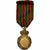 França, Médaille de Sainte-Hélène, medalha, 1857, Qualidade Muito Boa