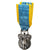 Francia, Ordre du Mérite Sportif, Officier, medalla, Sin circulación, Plata