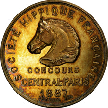 France, Medal, Société Hippique Française, Concours Central-Paris, 1887