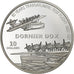 Nauru, 10 Dollars, Dornier Dox, 2010, Proof, Srebro, MS(65-70)