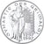 Mónaco, medalha, Dynastie des Grimaldi, 1997, Prata, MS(65-70)