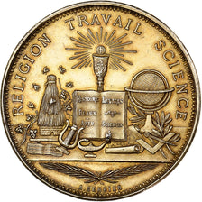 França, medalha, Religion, Travail, Science, Cours d'Education, 1885, Vermeil